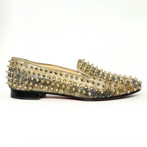 Louboutin spike shop flats